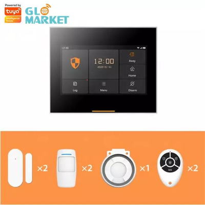 Glomarket Tuya 4g/Wifi Smart Home Security Alarm DIY-systeem Draadloze app-bediening Anti-diefstal alarmsysteem