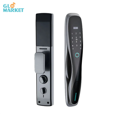 Glomarket Tuya Door Lock Volledig automatisch Oplaadbare batterij Smart Fingerprint Password Card Sleutel Ontsluit Biometrische deur