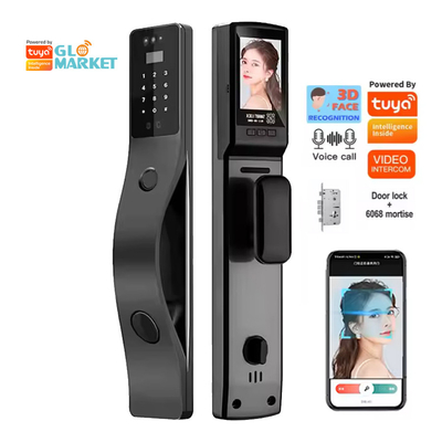 Glomarket Tuya Gezichtsherkenning Smart Door Lock Security Digitaal wachtwoord Vingerafdruk Door Smart Locks