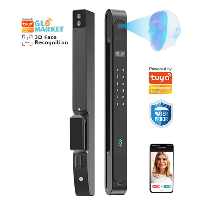Glomarket Outdoor Waterdicht Ip68 Digitaal Elektronisch Tuya Slimme sloten Vingerafdruk Aluminium Staal Schuifglas Deur slot