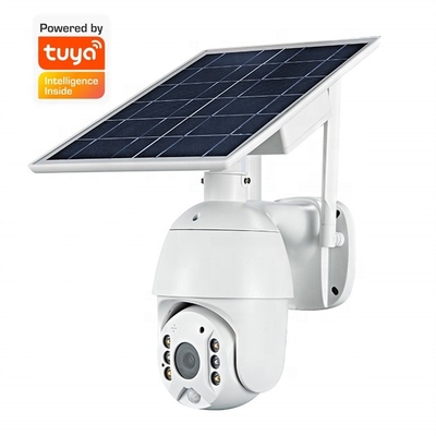 Tuya Security Smart Home IP66 Waterdichte 1080P Full HD PIR-detectie Solar PTZ-camera