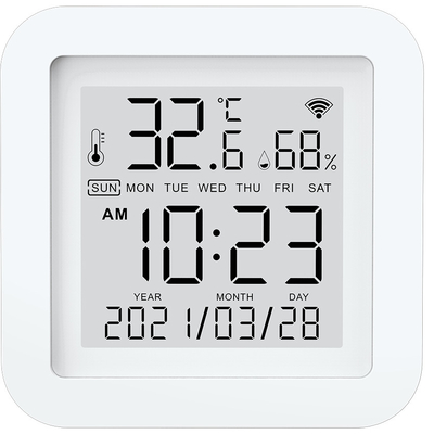 Van de LEIDENE de Hygrometer Slimme Hygrometer Alexa het Scherm2.4g Wifi Thermometer