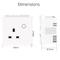 De Muurcontactdoos van Glomarkettuya met de Hulpstem van Google/Timingscontrole voor Smart Home