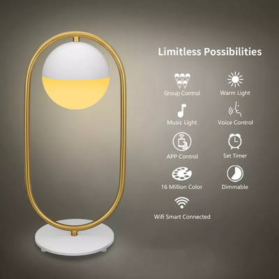 Tuya Smart Wifi LED-tafellampen App Spraakbesturing Oogbescherming leren met Google Alexa