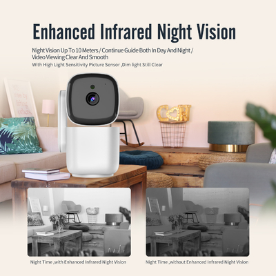 Visie van de het Smart Camera de Binnennacht van 2.4G 5G Wifi Één Camera van de het Smart Homeveiligheid van de Manierintercom