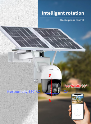 Camera van het de Camera20watt Openluchttoezicht PTZ van Wifituya de Slimme Zonne met Zonnepanelen