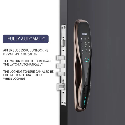 Glomarket Tuya Door Lock Volledig automatisch Oplaadbare batterij Smart Fingerprint Password Card Sleutel Ontsluit Biometrische deur