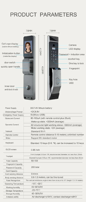 Glomarket Tuya Wifi Gezichtsherkenning Smart Door Lock Met Camera