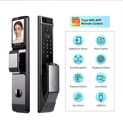 Glomarket Tuya Wifi Gezichtsherkenning Smart Door Lock Met Camera