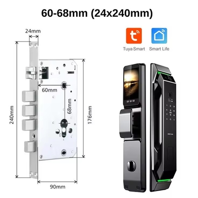 Glomarket 3d gezichtsherkenning vingerafdruk Tuya Wifi Digital Smart Lock