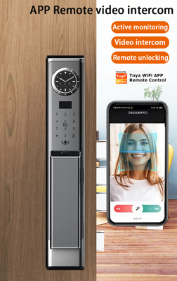 Luxe gezichtsherkenning slot met hoge kwaliteit visuele intercom en real-time monitoring
