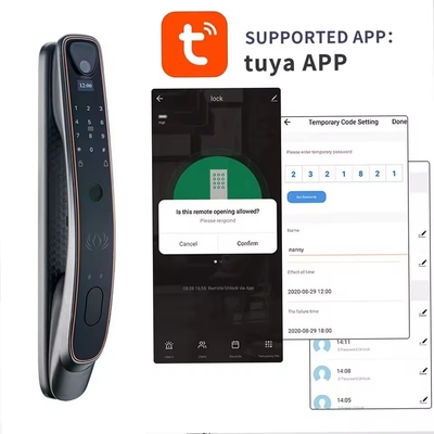 Tuya gezichtsherkenning slimme deur slot WiFi/zigbee vingerafdruk/vingeraad optioneel cat eye capture