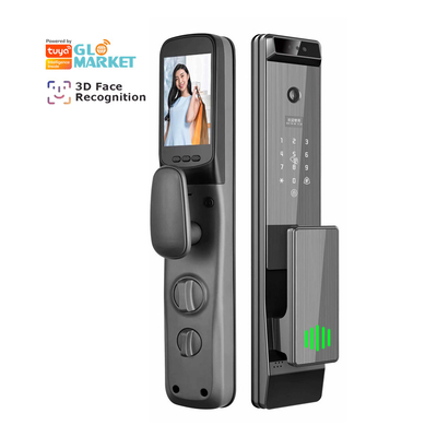 Glomarket Tuya Digitaal Smart Lock Volledig automatisch Biometrisch Systeem Beveiliging Vingerafdruk 3d Gezichtsherkenning Password Deur slot