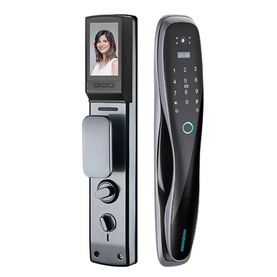 Glomarket 3D Face WIFI Smart Fully Automatic Smart Lock Vingerafdruk APP Card Key Ontsluit Intelligent Door Lock Met Camera