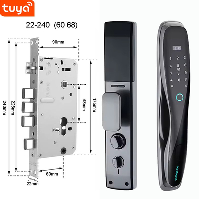 Glomarket 3D Face WIFI Smart Fully Automatic Smart Lock Vingerafdruk APP Card Key Ontsluit Intelligent Door Lock Met Camera