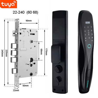 Glomarket 3D Face WIFI Smart Fully Automatic Smart Lock Vingerafdruk APP Card Key Ontsluit Intelligent Door Lock Met Camera