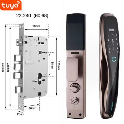 Glomarket 3D Face WIFI Smart Fully Automatic Smart Lock Vingerafdruk APP Card Key Ontsluit Intelligent Door Lock Met Camera