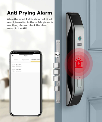 Glomarket Tuya Smart 3D Face Volledig automatisch deur slot App Afstandsopenen Vingerafdruk Smart Intelligent Door Lock Voor Smart Home
