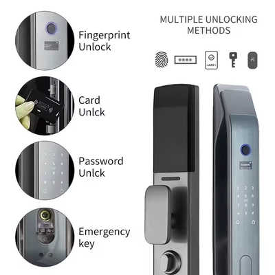 Glomarket Tuya Smart 3D Face Volledig automatisch deur slot App Afstandsopenen Vingerafdruk Smart Intelligent Door Lock Voor Smart Home