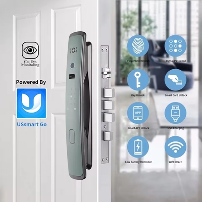 Glomarket Smart Tuya Wifi Door Lock Automatisch Alarm Vingerafdruk Smart APP Sleutel Digitaal wachtwoord Beveiliging Automatisch slot