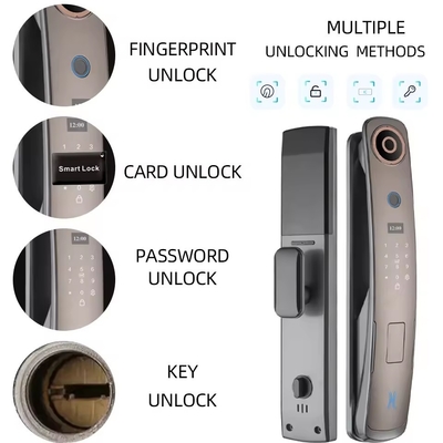 Glomarket 3d gezichtsherkenning slimme deur slot met camera digitale vingerafdruk volledig automatische beveiligingssloten