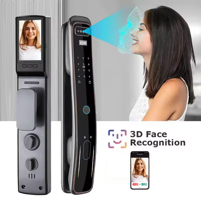 Glomarket Volledig automatisch Tuya Wifi Smart Door Lock Mobiele telefoon Controle Vingerafdruk Digitaal wachtwoord Smart Lock Met Camera