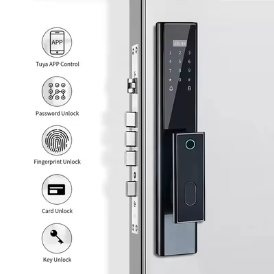 Glomarket Draadloos Biometrisch Vingerafdrukbeveiliging Volledig Automatisch Smart Lock Digitaal wachtwoordkaart Sleutel slot Met Camera
