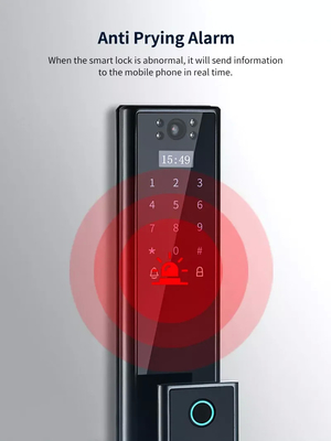 Glomarket Draadloos Biometrisch Vingerafdrukbeveiliging Volledig Automatisch Smart Lock Digitaal wachtwoordkaart Sleutel slot Met Camera