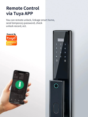 Glomarket Draadloos Biometrisch Vingerafdrukbeveiliging Volledig Automatisch Smart Lock Digitaal wachtwoordkaart Sleutel slot Met Camera