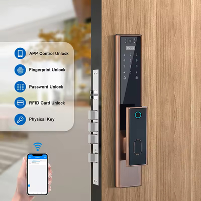 Glomarket Draadloos Biometrisch Vingerafdrukbeveiliging Volledig Automatisch Smart Lock Digitaal wachtwoordkaart Sleutel slot Met Camera