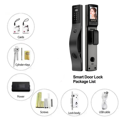 Glomarket Tuya Gezichtsherkenning Smart Door Lock Security Digitaal wachtwoord Vingerafdruk Door Smart Locks