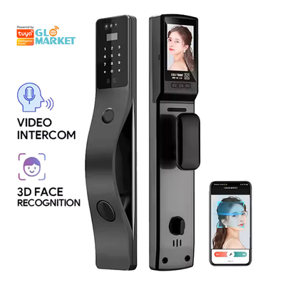 Glomarket Tuya Gezichtsherkenning Smart Door Lock Security Digitaal wachtwoord Vingerafdruk Door Smart Locks