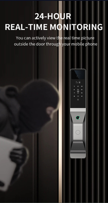 Glomarket Aluminium Alloy Automatisch Tuya Smart Door Lock 3d Gezichtsherkenning Video Intercom Digitaal Vingerafdruk slot