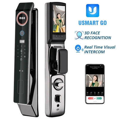 Glomarket Fabrieksprijs Wifi App Smart Door Lock Met Gezichtsherkenning Biometrische vingerafdruk Cerradura Ondersteuning Intercom Functie