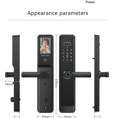 Glomarket Tuya Wifi Smart Lock Aluminium Houten Deur Gezichtsherkenning Palmprint Biometrische Vingerafdruk Digitaal Smart Lock