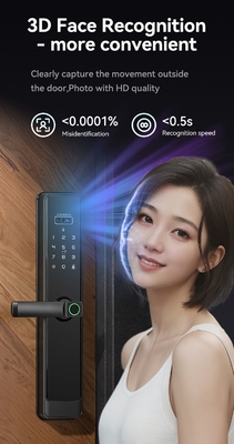 Glomarket Tuya Wifi Smart Lock Aluminium Houten Deur Gezichtsherkenning Palmprint Biometrische Vingerafdruk Digitaal Smart Lock