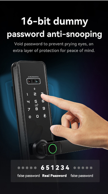 Glomarket Tuya Wifi Smart Lock Aluminium Houten Deur Gezichtsherkenning Palmprint Biometrische Vingerafdruk Digitaal Smart Lock