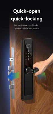 Glomarket Tuya Wifi Smart Lock Aluminium Houten Deur Gezichtsherkenning Palmprint Biometrische Vingerafdruk Digitaal Smart Lock