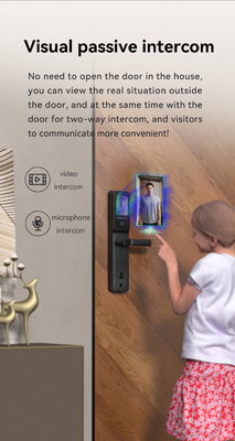Glomarket Tuya Wifi Smart Lock Aluminium Houten Deur Gezichtsherkenning Palmprint Biometrische Vingerafdruk Digitaal Smart Lock