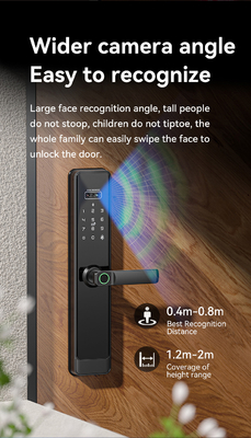 Glomarket Tuya Wifi Smart Lock Aluminium Houten Deur Gezichtsherkenning Palmprint Biometrische Vingerafdruk Digitaal Smart Lock