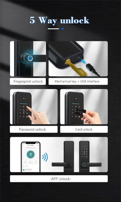 Glomarket Tuya Wifi Smart Door Lock Met Cat Eye Digitaal slot Elektronisch vingerafdruk Door Smart Home