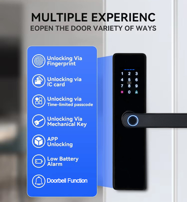 Glomarket Smart Cerradura Fechadura Digitaal Tuya Ttlock Lock Rfid Card Password Vingerafdruk Smart Door Lock