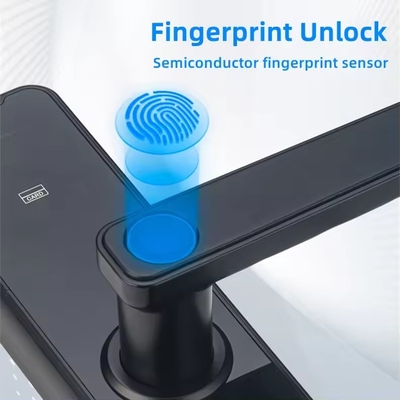 Glomarket Wifi Tuya Smart Door Lock Aluminium Vingerafdruk Password Kaart Sleutel Ontsluit Biometrisch Digitaal Smart Lock