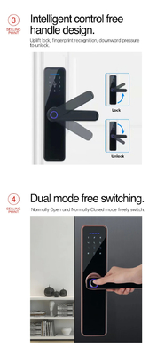 Glomarket Wifi Tuya Smart Door Lock Aluminium Vingerafdruk Password Kaart Sleutel Ontsluit Biometrisch Digitaal Smart Lock