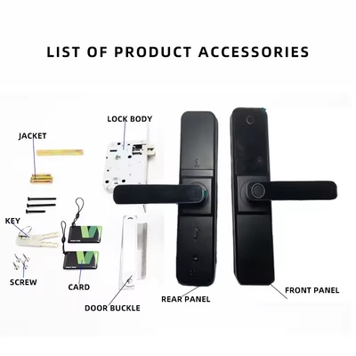 Glomarket Wifi Biometrisch Elektronisch Tuya App Afstandsgeschikt Smart Lock Smart Fingerprint Door Lock Met Cat Eye