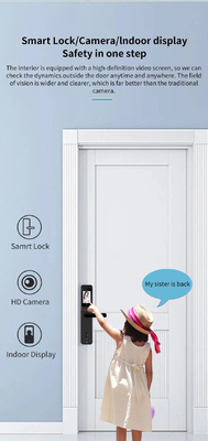 Glomarket Tuya Wifi Vingerafdruk Digitaal wachtwoord Intelligent deur slot Remote Control Slot Smart Met Camera