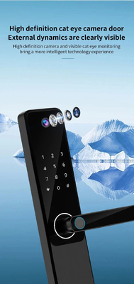 Glomarket Tuya Wifi Vingerafdruk Digitaal wachtwoord Intelligent deur slot Remote Control Slot Smart Met Camera