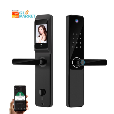 Glomarket Tuya Wifi Vingerafdruk Digitaal wachtwoord Intelligent deur slot Remote Control Slot Smart Met Camera