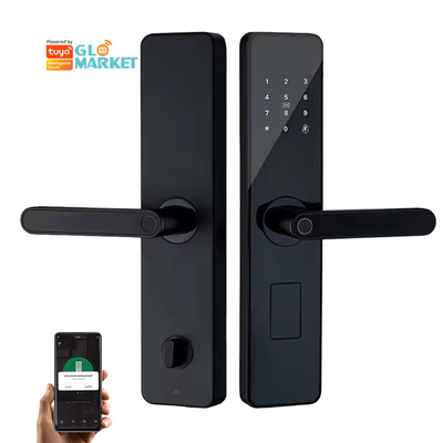 Glomarket Huis Appartement Tuya Smart WiFi Digitaal Deur slot Telefoon APP Afstandsbediening Beveiliging Vingerafdruk Smart Door Lock