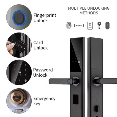 Glomarket Tuya Smart WiFi Digital Door Lock Code RFID IC Card Smartphone App Ontgrendelen Biometrische vingerafdruk Smart Lock